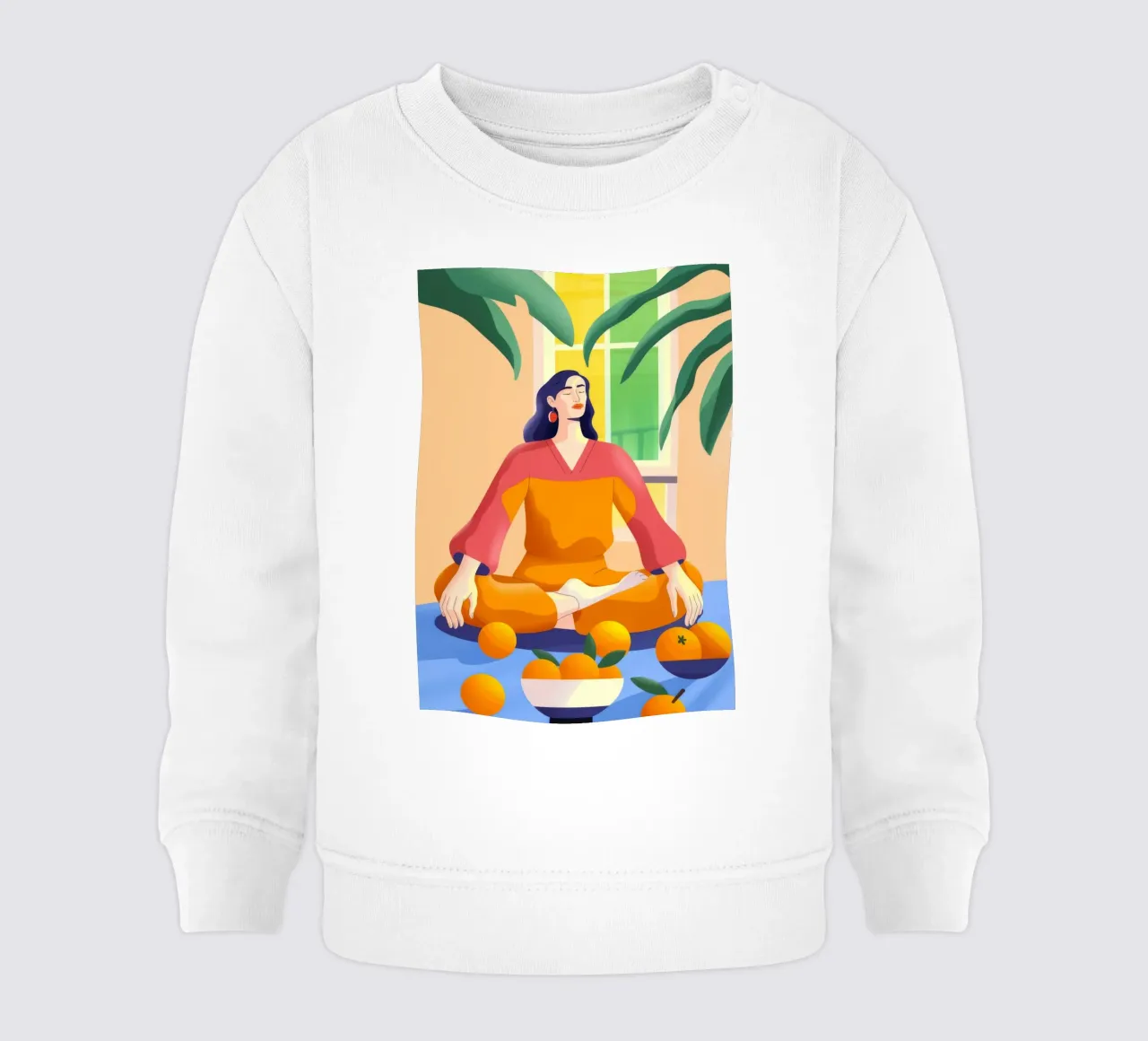 Meditación con naranjas sudadera de bebé de Kamera Obskura