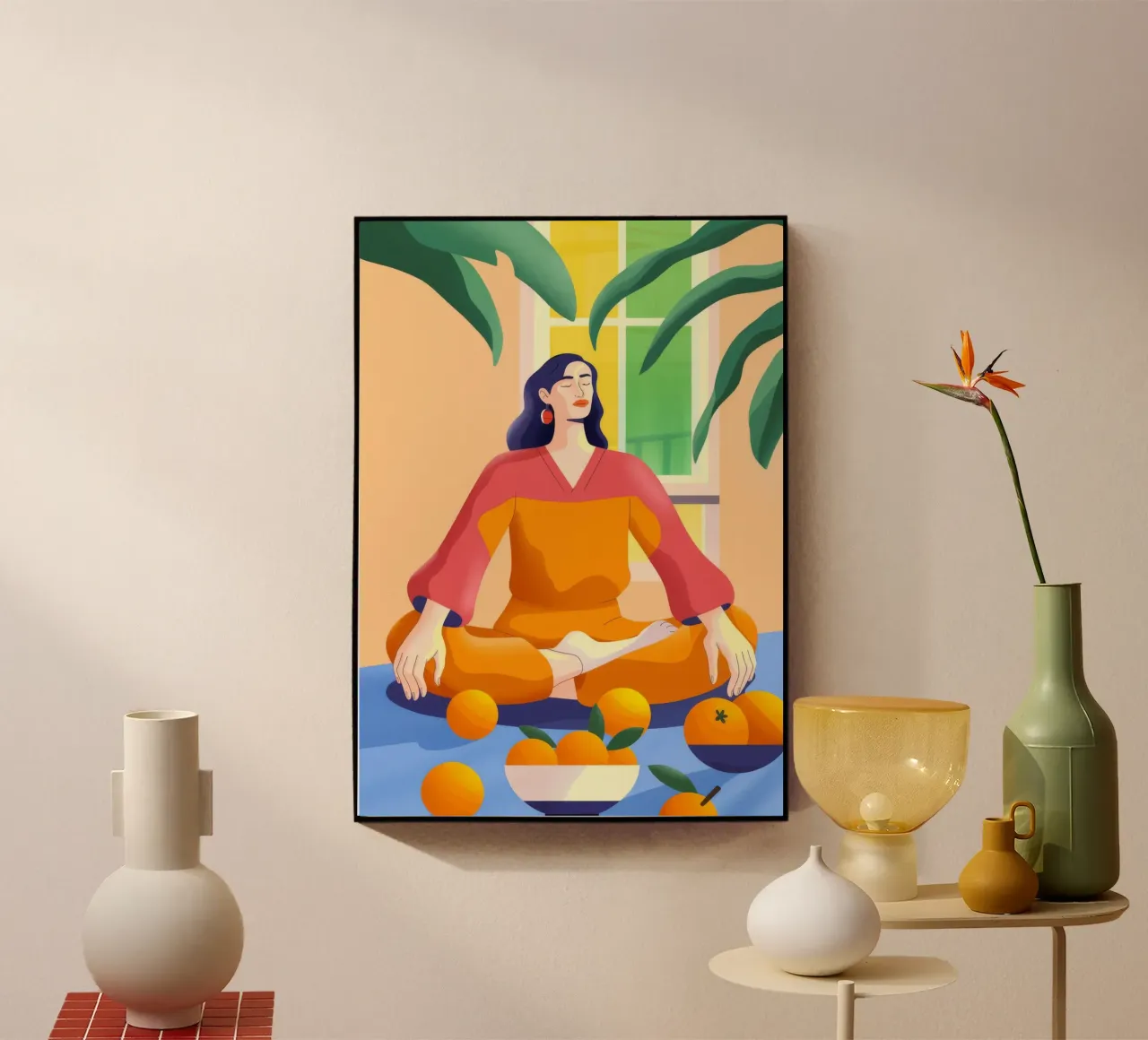 Meditación con naranjas metacrilato de Kamera Obskura