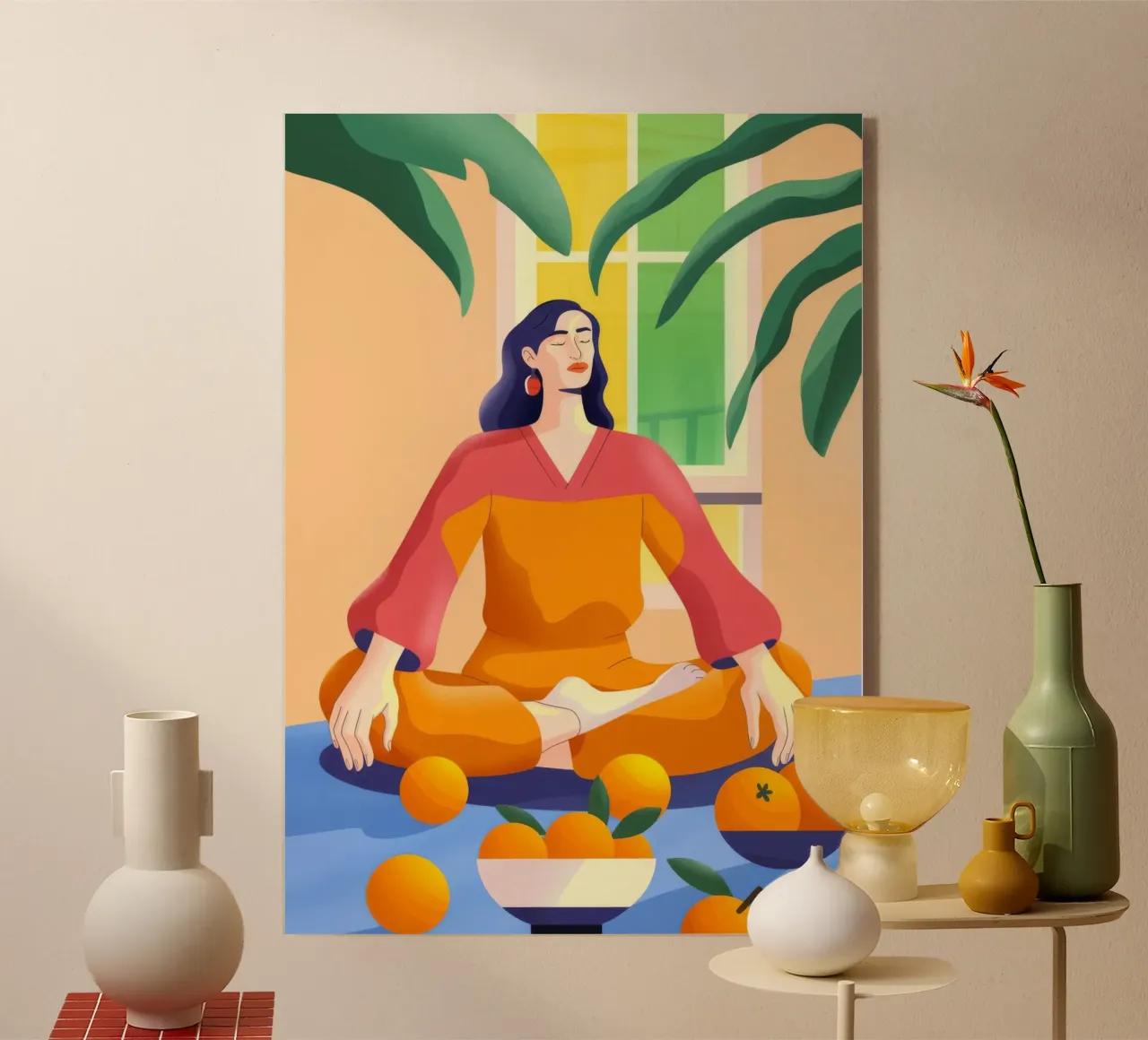 Meditación con naranjas metacrilato de Kamera Obskura