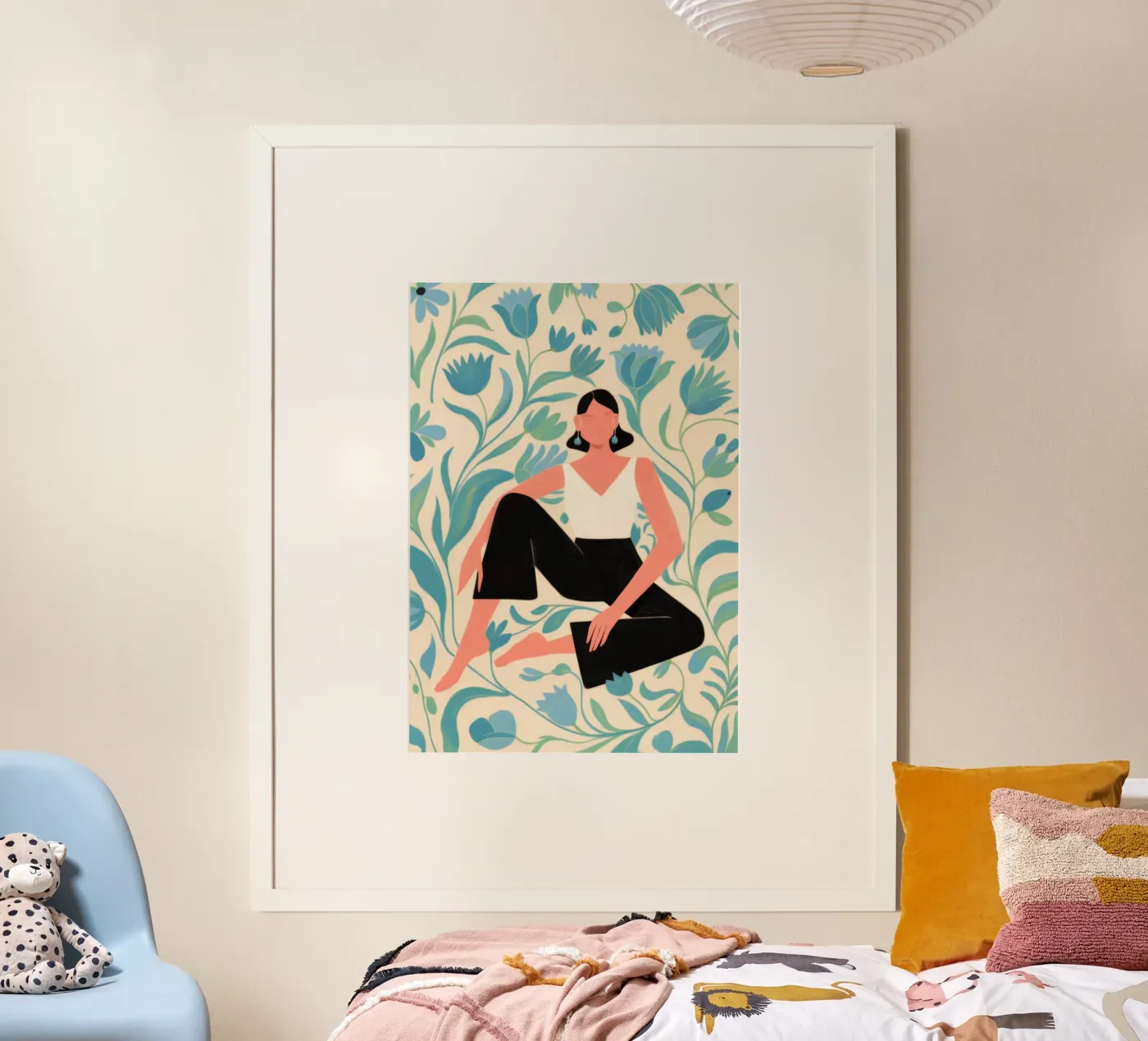 Floral Pattern Sit poster by Kamera Obskura