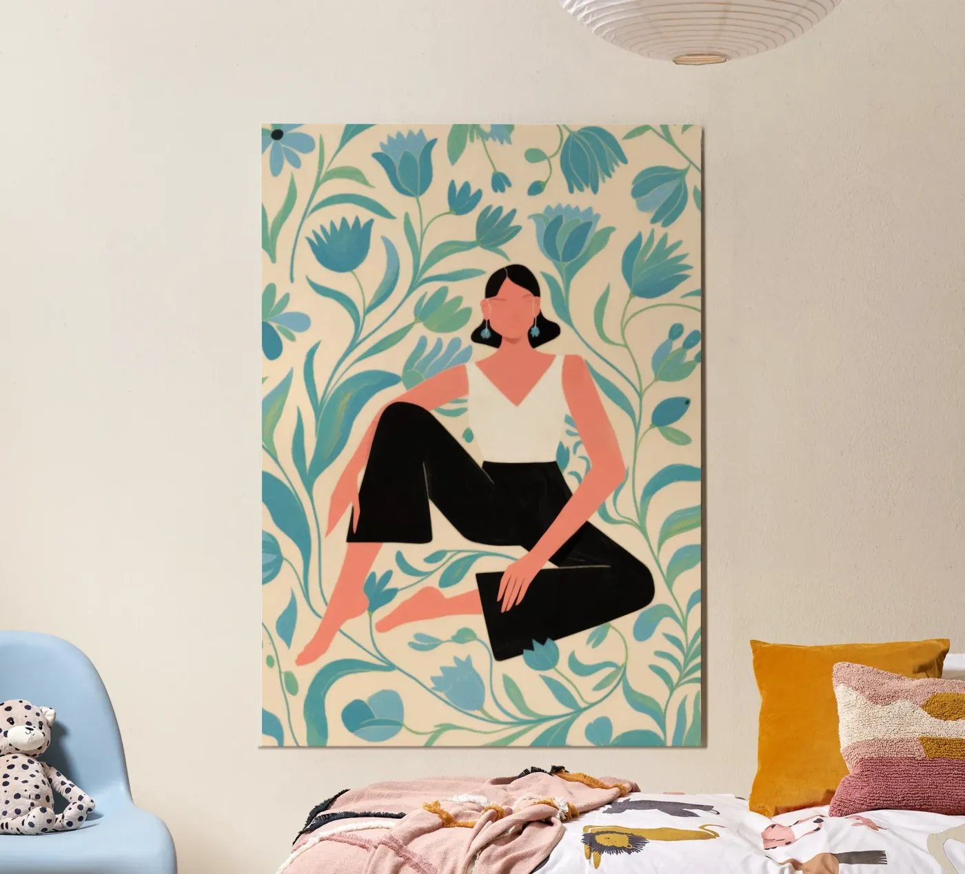 Floral Pattern Sit poster by Kamera Obskura