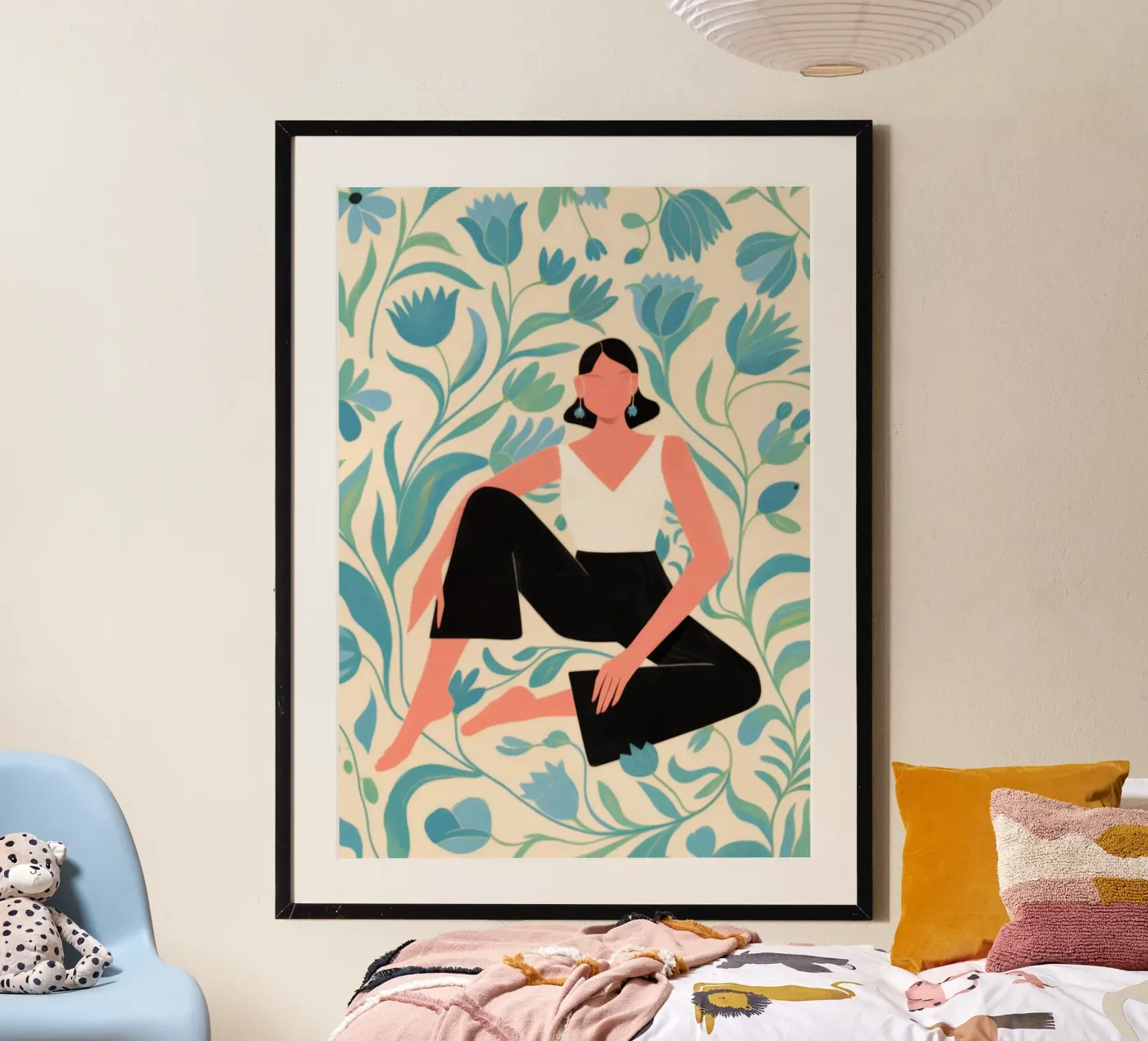 Floral Pattern Sit poster by Kamera Obskura