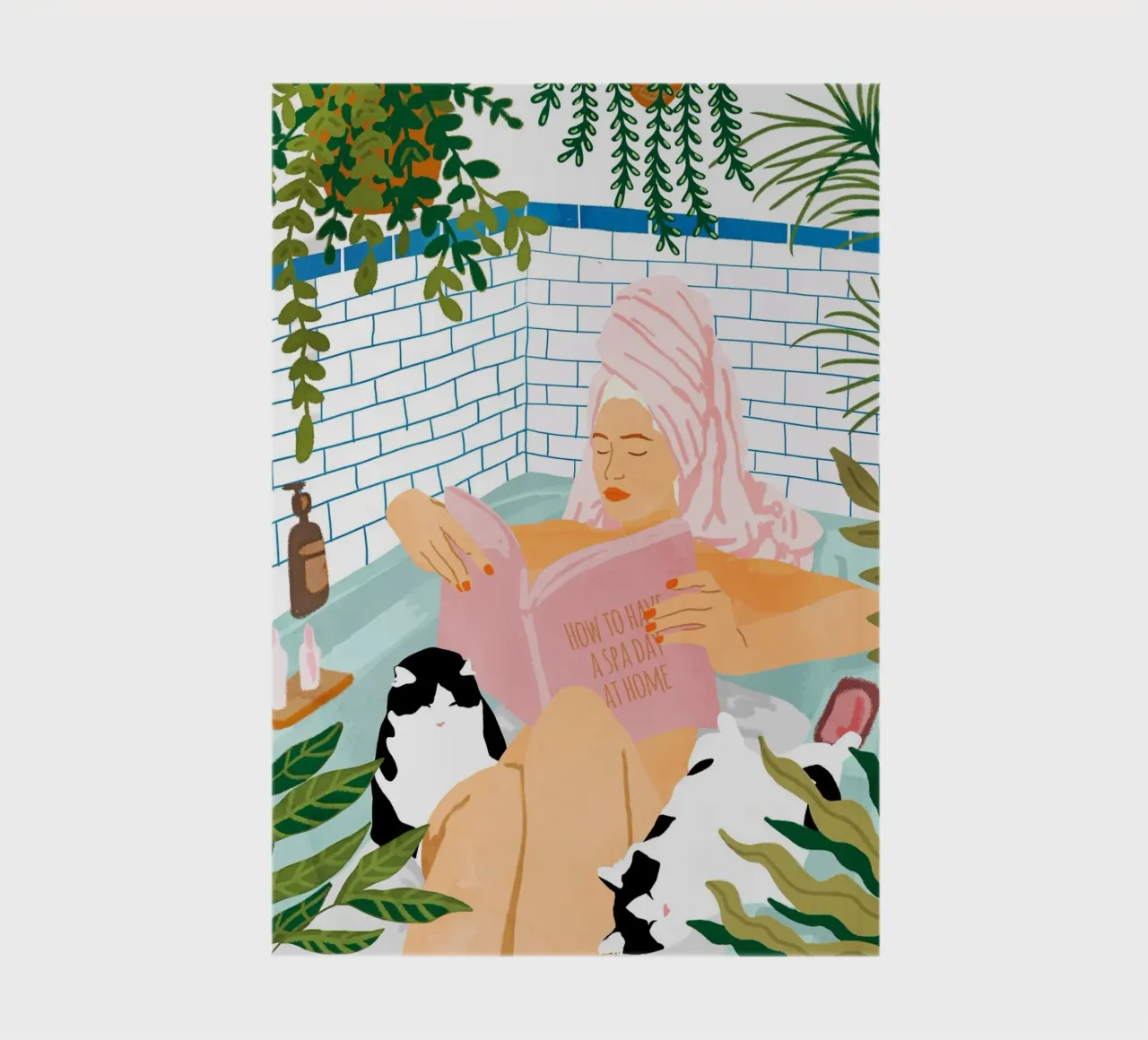 How To Have a Cat Spa Day At Home notebook by 83oranges