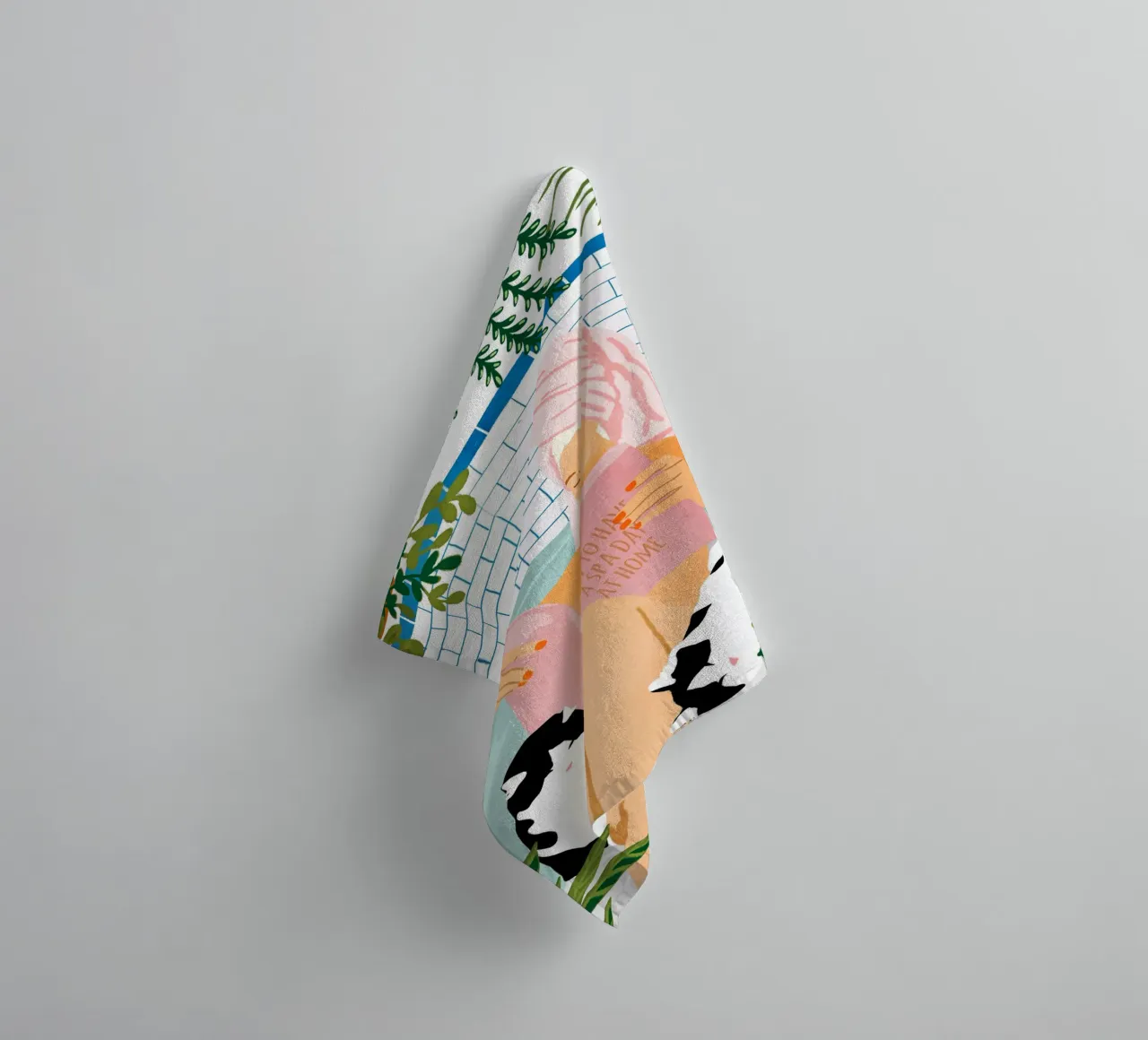 How To Have a Cat Spa Day At Home towel by 83oranges