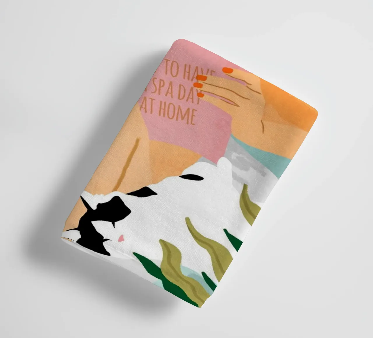 How To Have a Cat Spa Day At Home towel by 83oranges