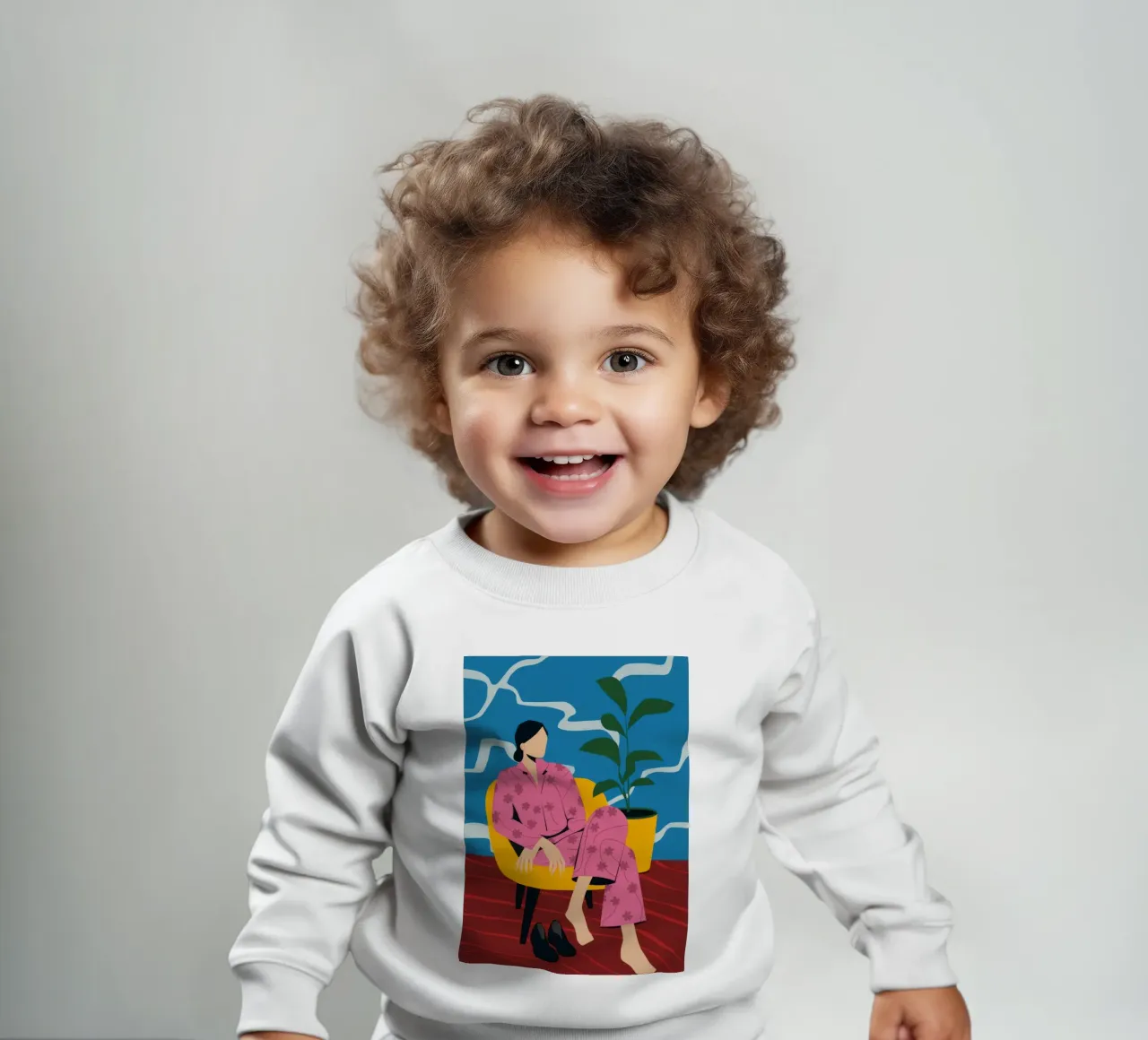 Sedia con abito rosa felpa neonato da Kamera Obskura