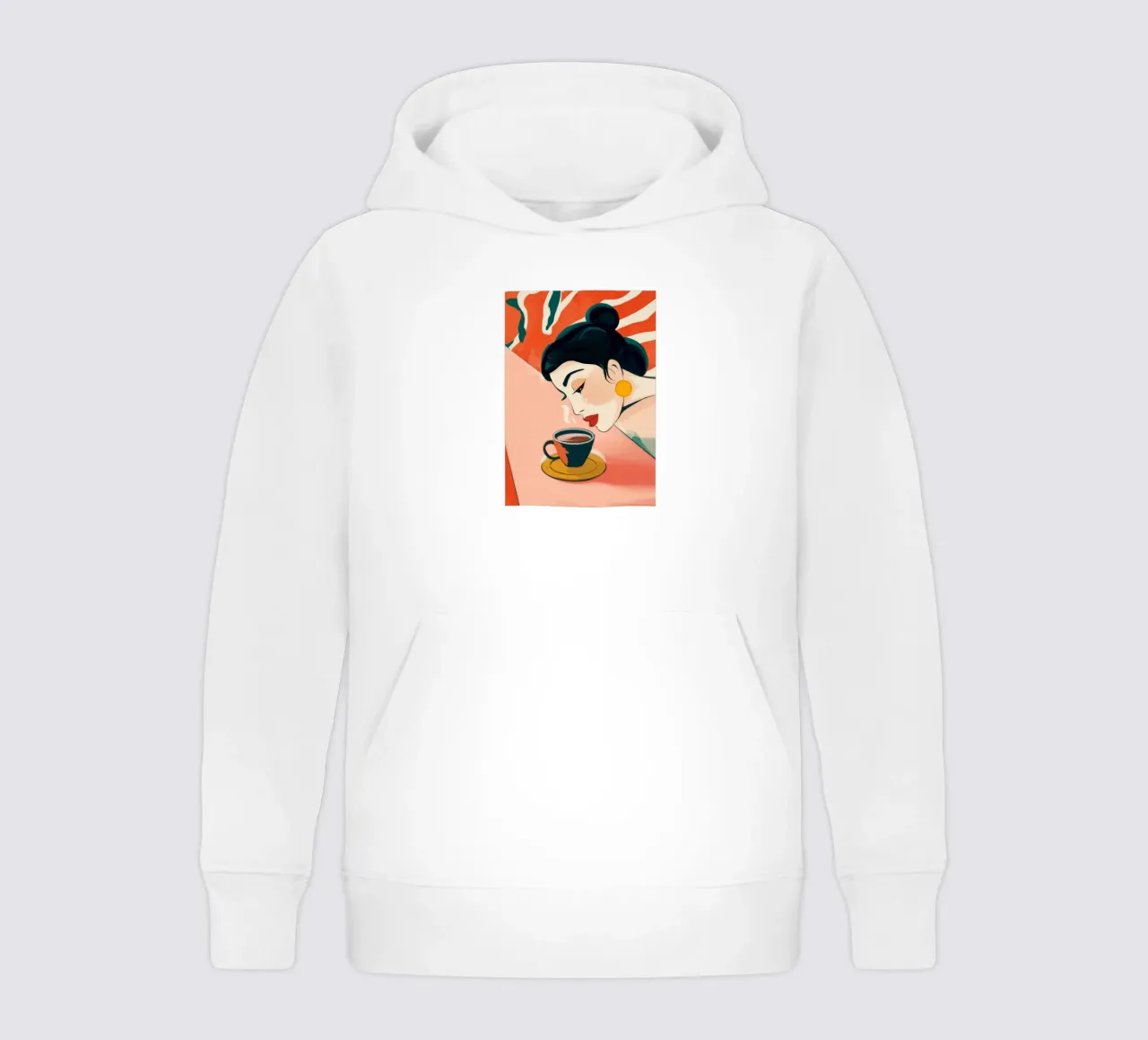 Coffee Break Bun kids hoodie by Kamera Obskura