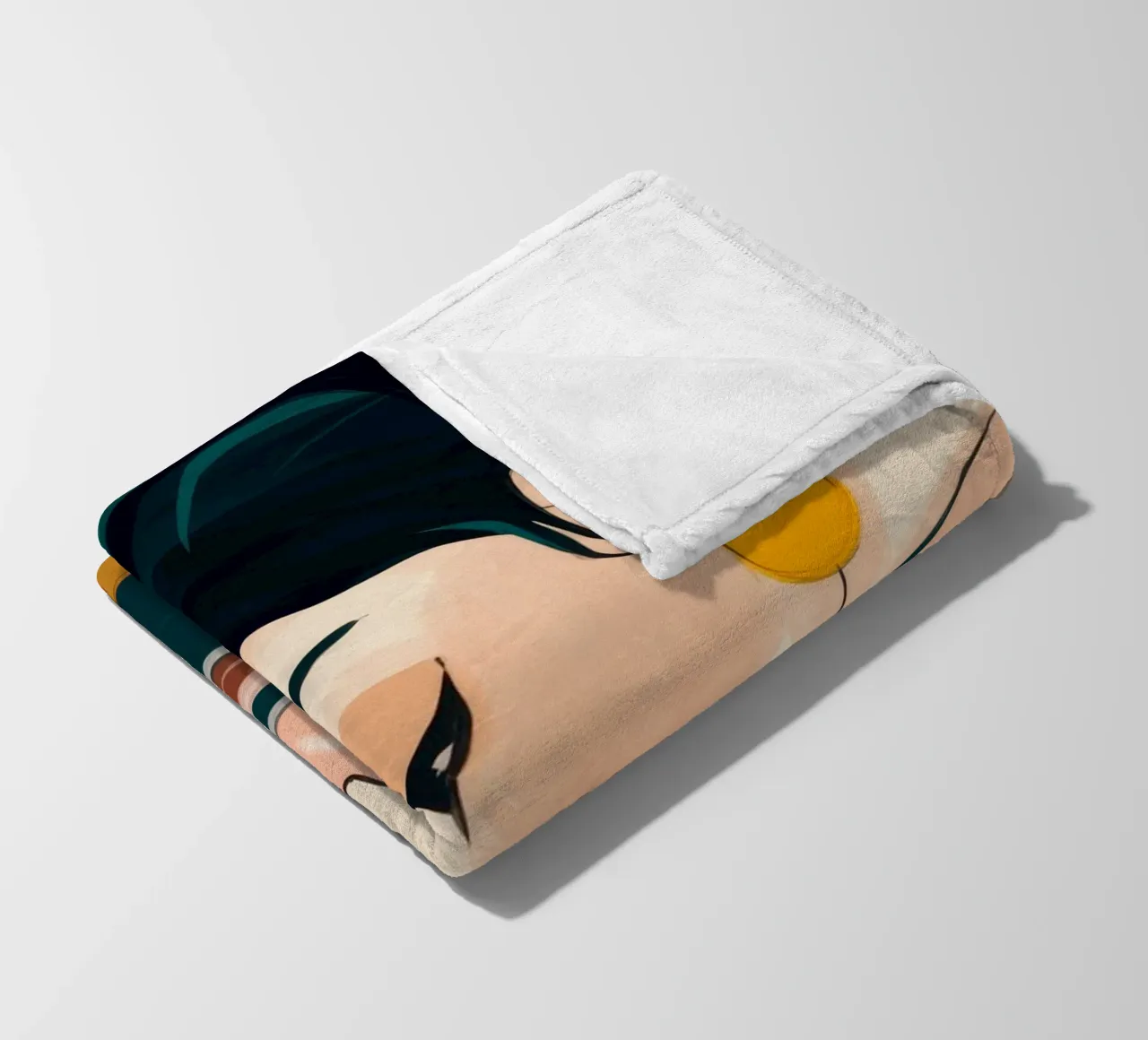 Coffee Break Bun fleece blanket by Kamera Obskura