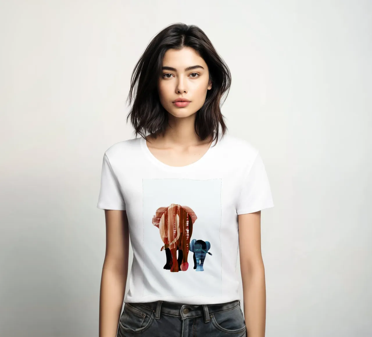 A walk together women's fitted t-shirt by Goed Blauw