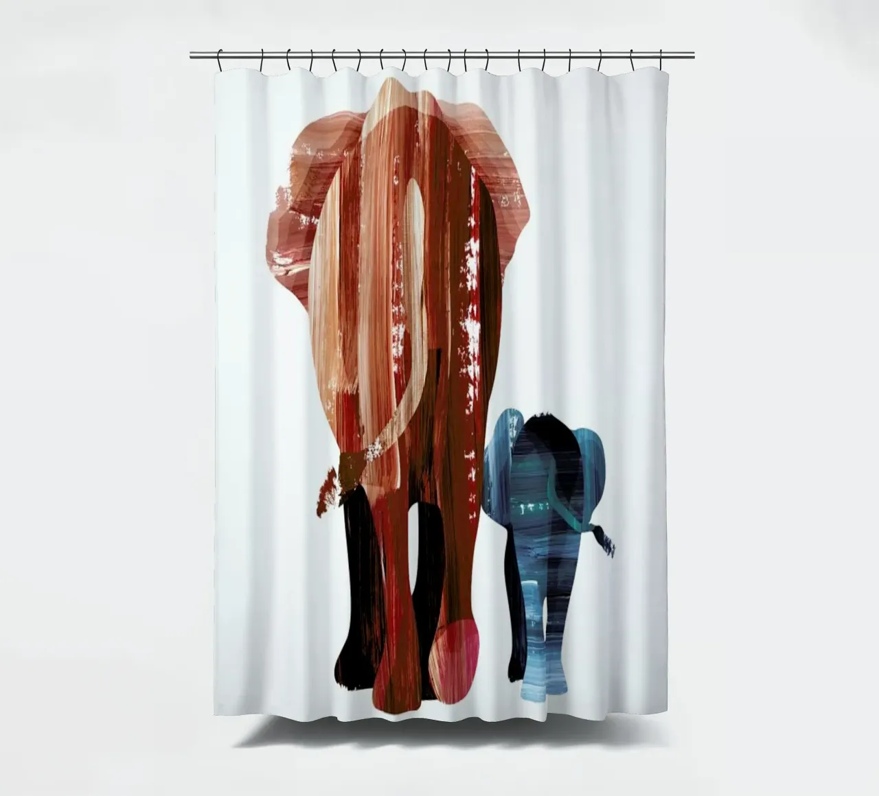 A walk together shower curtain by Goed Blauw