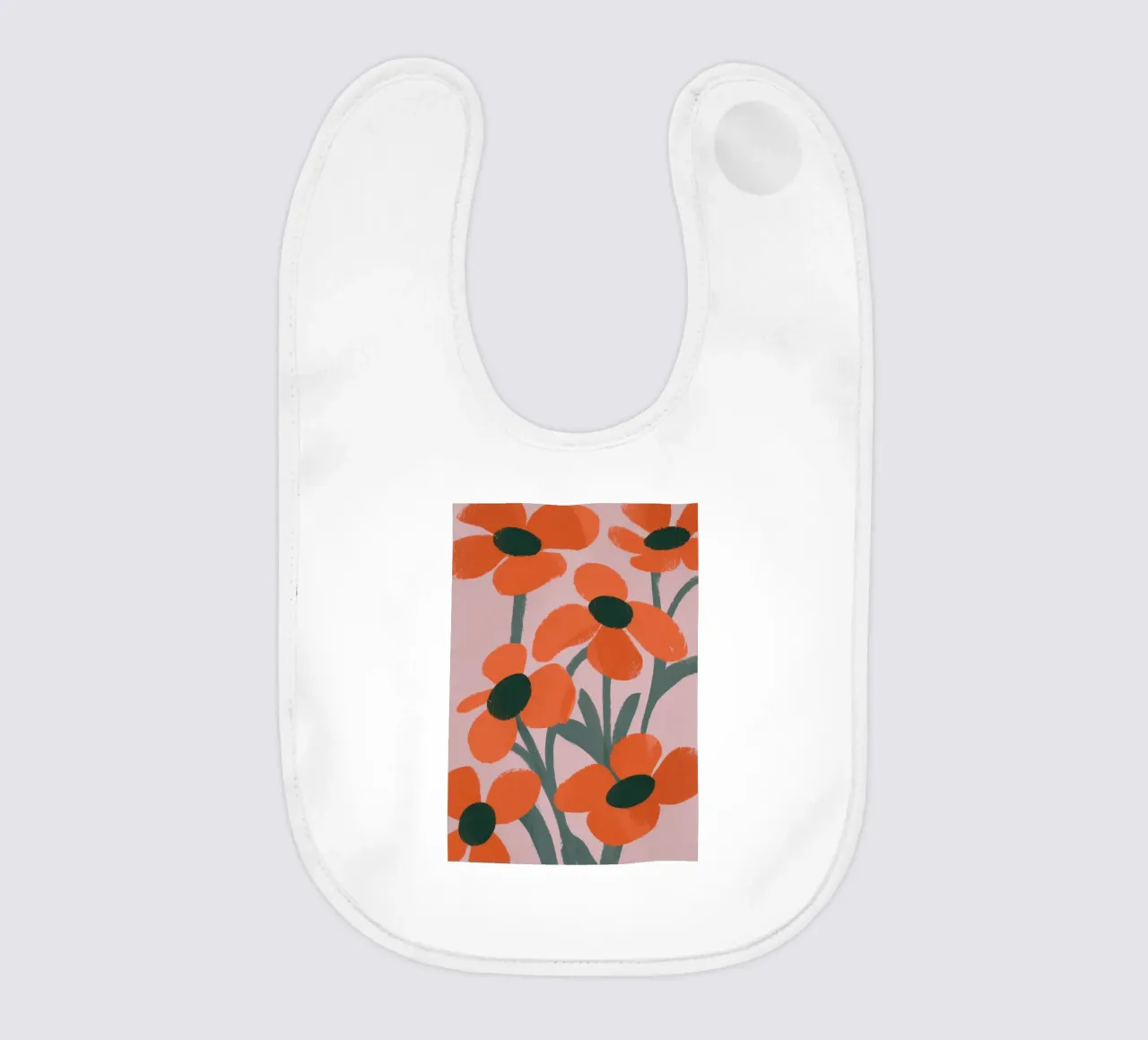 Motivo dei fiori arancioni bavaglino da Kamera Obskura