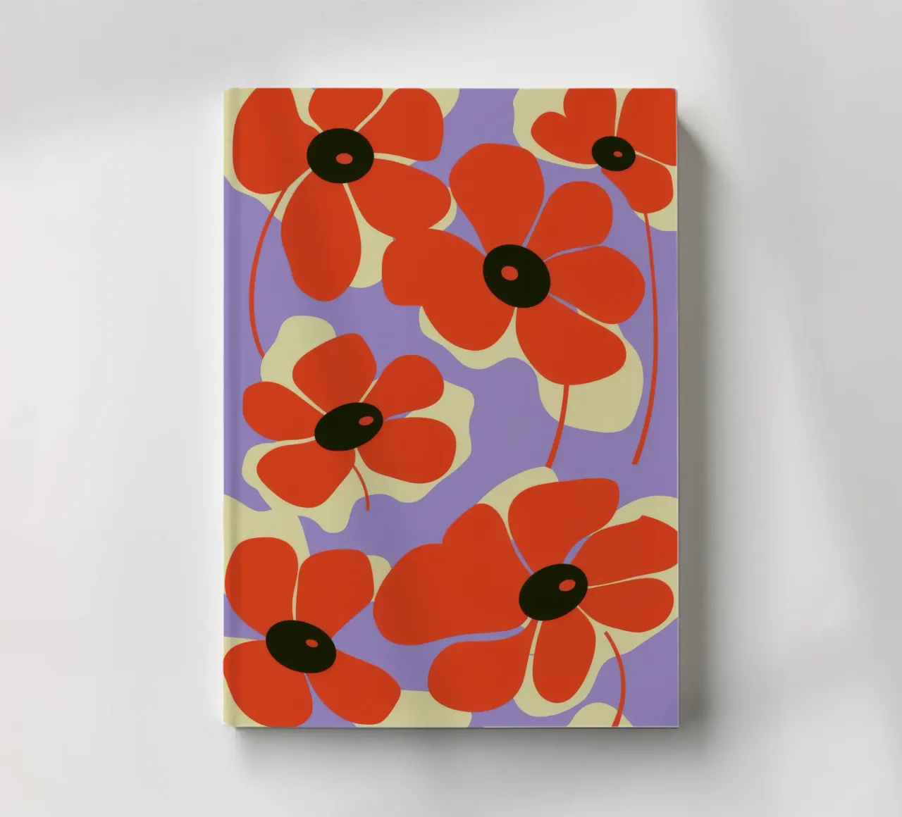 Red Poppies Design notebook by Kamera Obskura