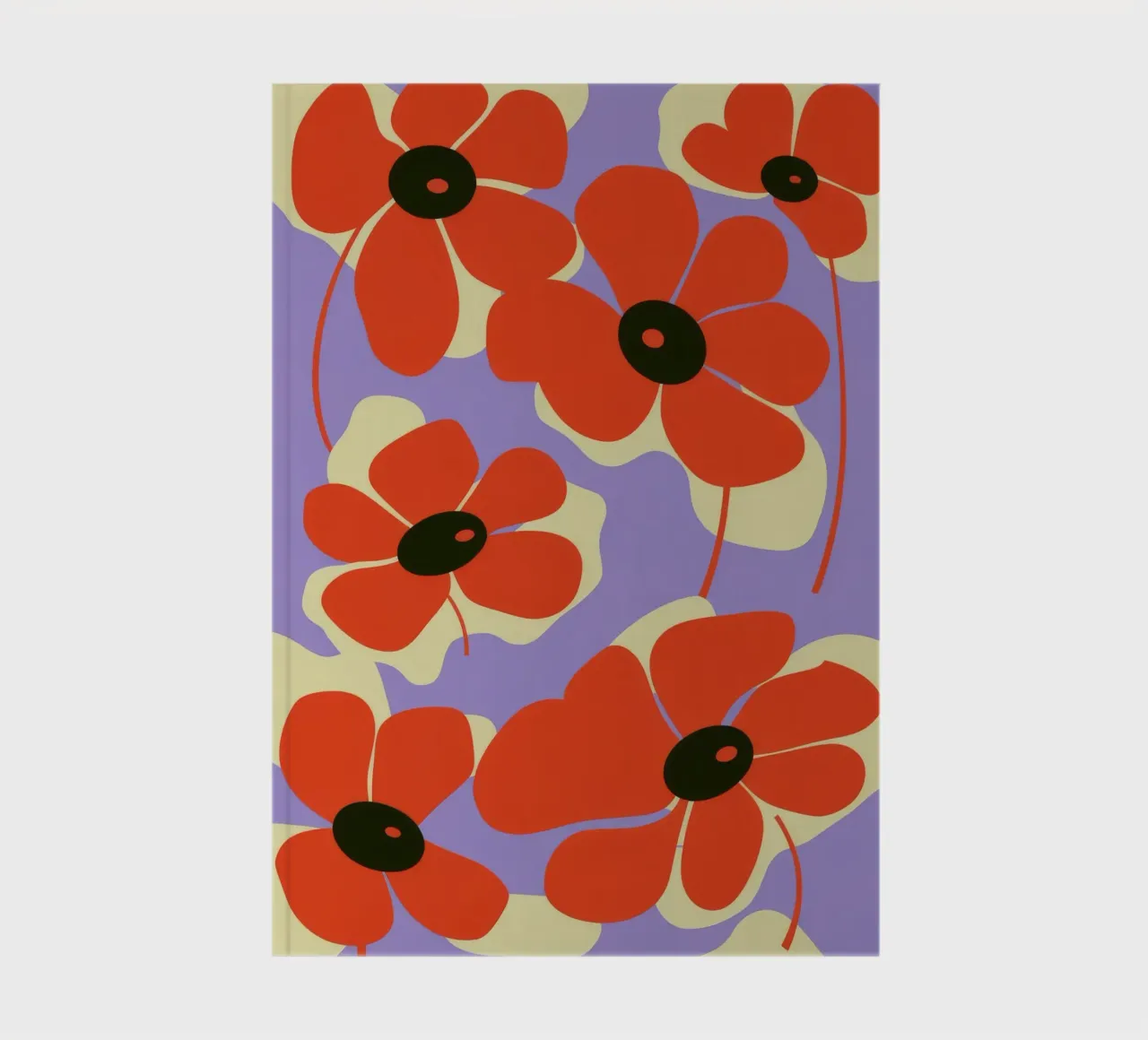 Red Poppies Design notebook by Kamera Obskura