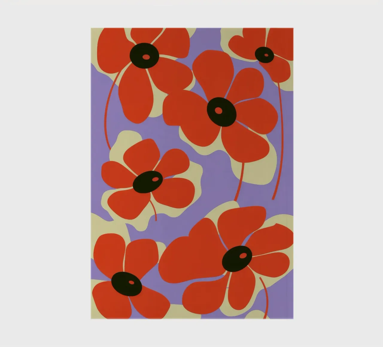 Red Poppies Design notebook by Kamera Obskura