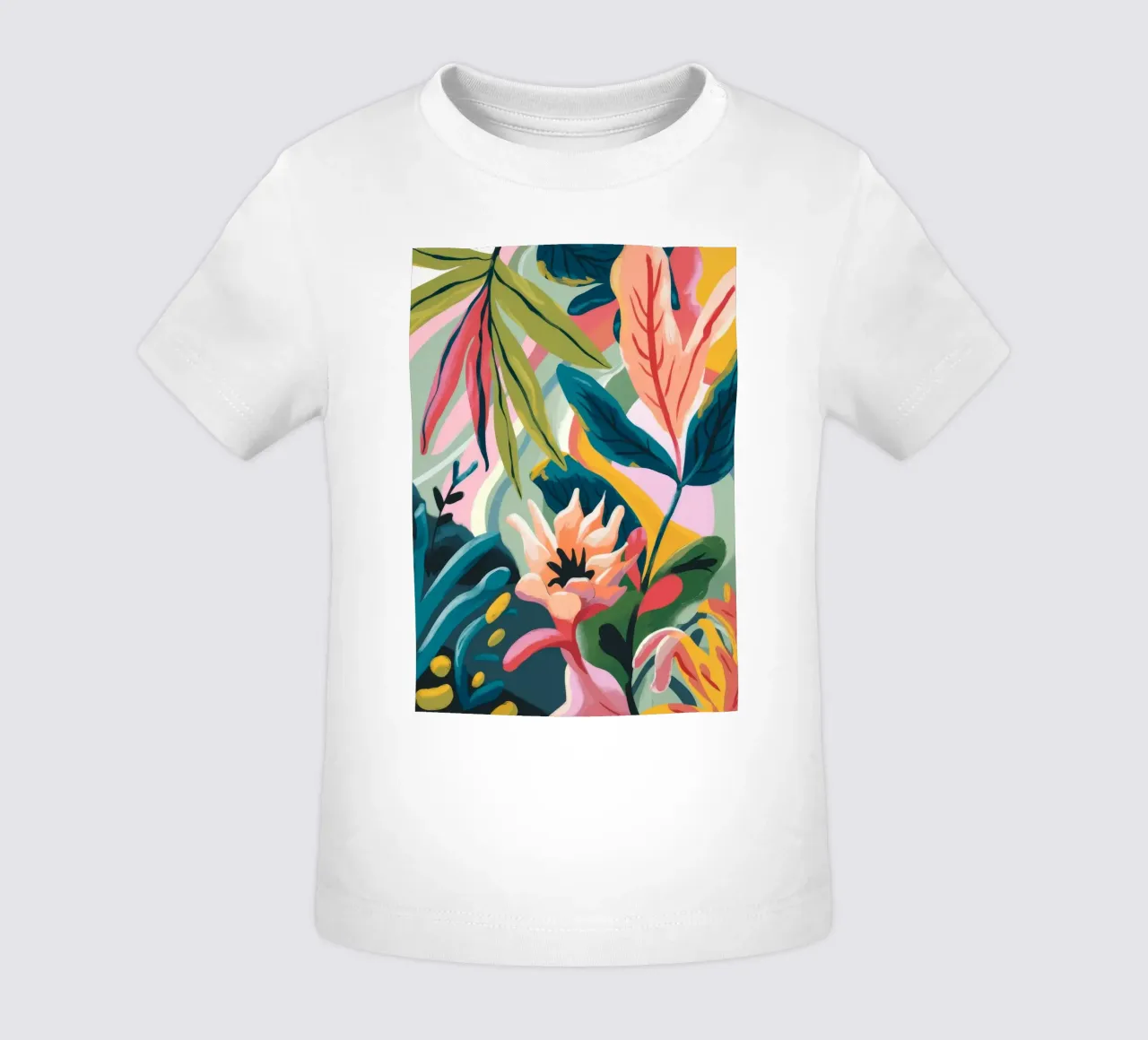 Fiori di foglie tropicali maglietta neonato da Kamera Obskura