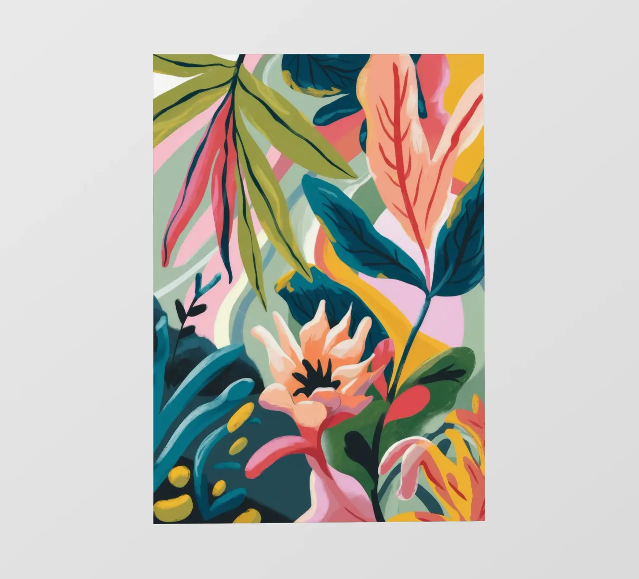 Tropical Leaves Flowers photo wallpaper by Kamera Obskura