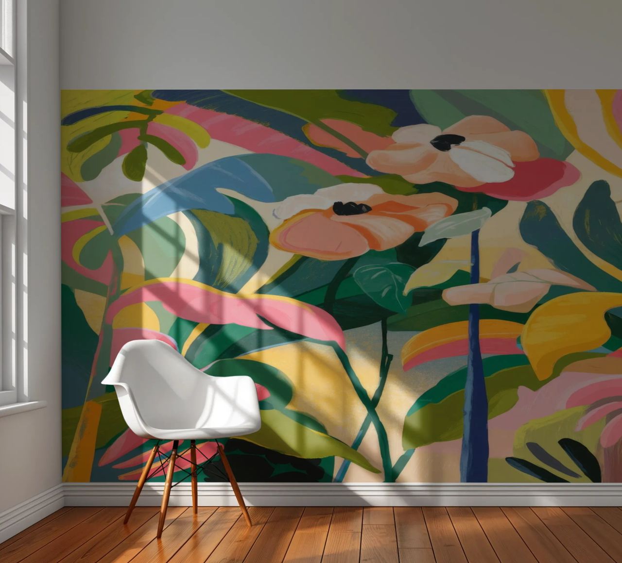 Colourful Floral Scene photo wallpaper by Kamera Obskura
