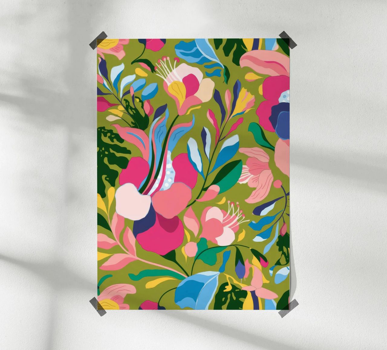 Abstrakte florale Explosion Poster von Kamera Obskura