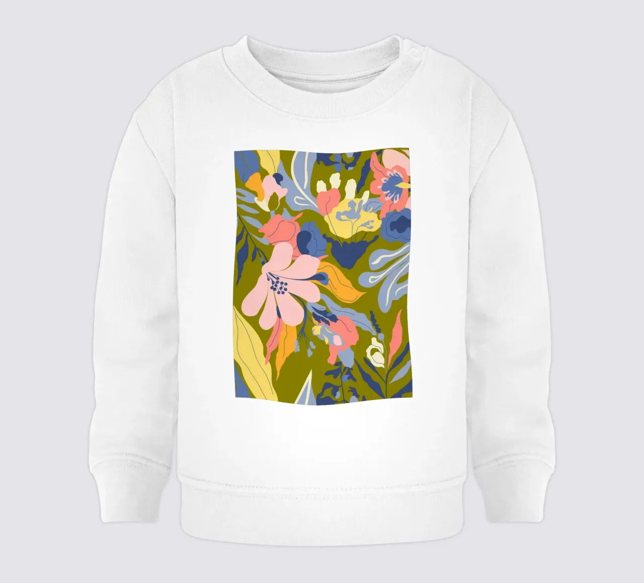 Pastel Floral Mix baby sweatshirt by Kamera Obskura