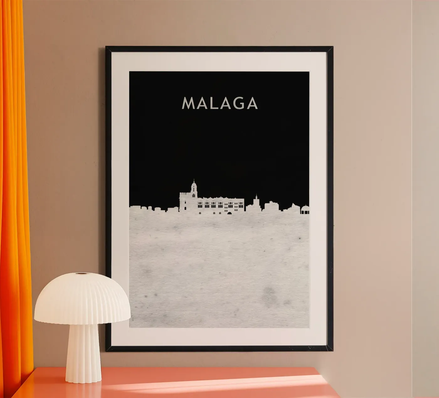 Malaga Spain Poster von Travelstudio