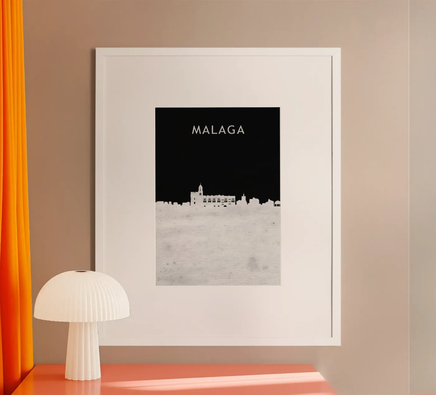 Malaga Spain Poster von Travelstudio