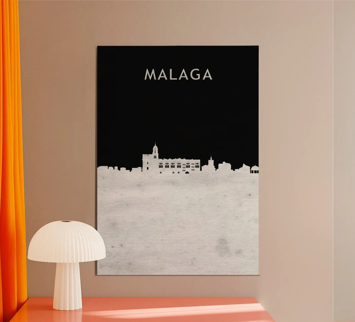 Malaga Spain Poster von Travelstudio