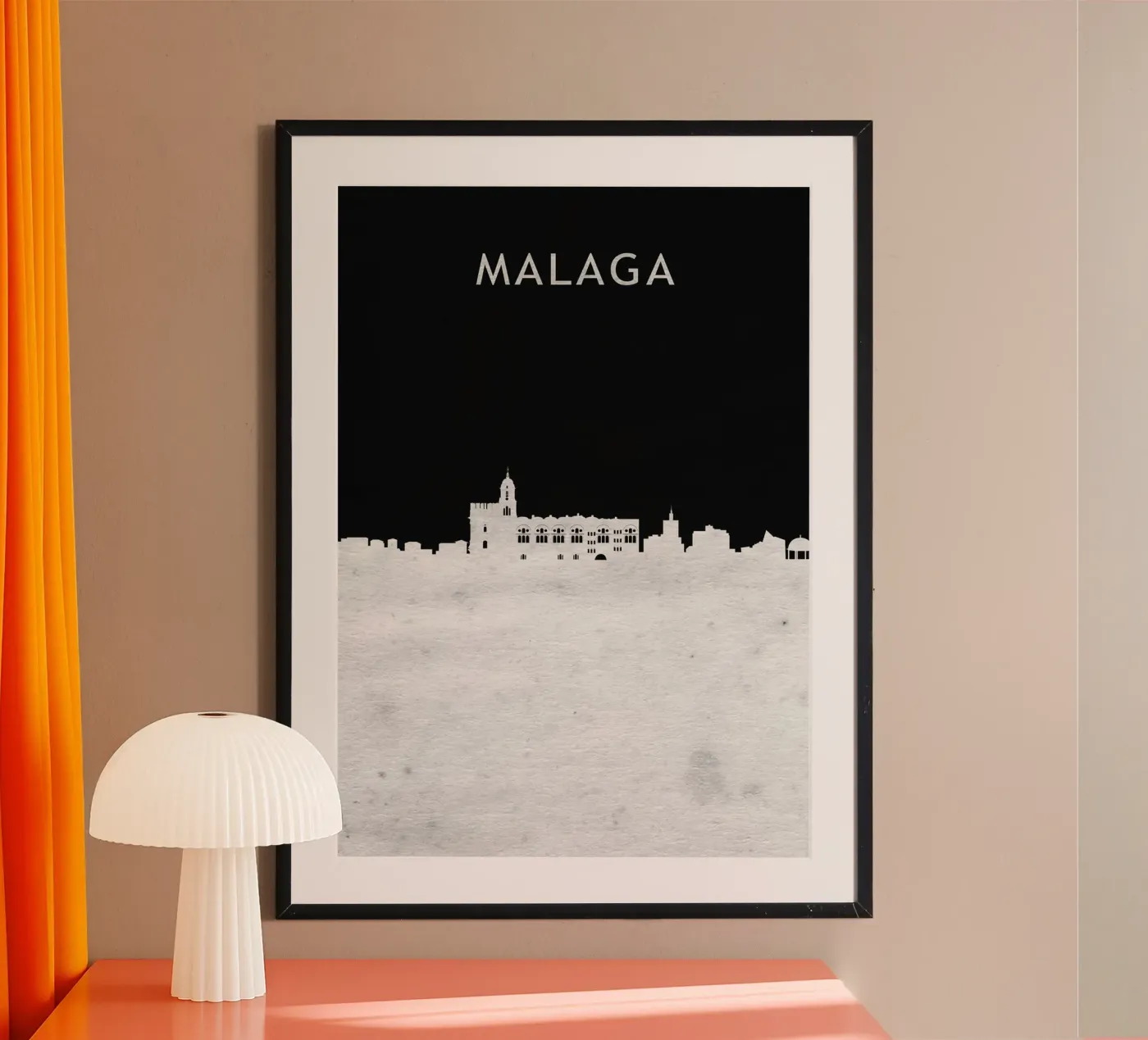 Malaga Spain poster by Travelstudio