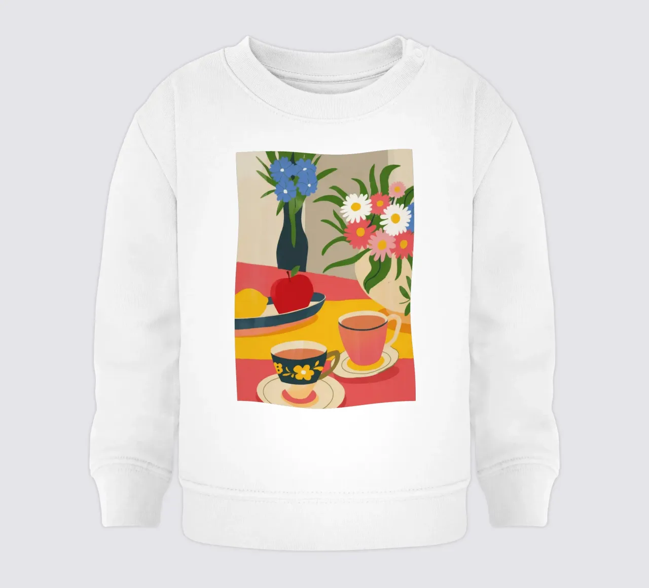 Charming Tea Moment baby sweatshirt by Kamera Obskura