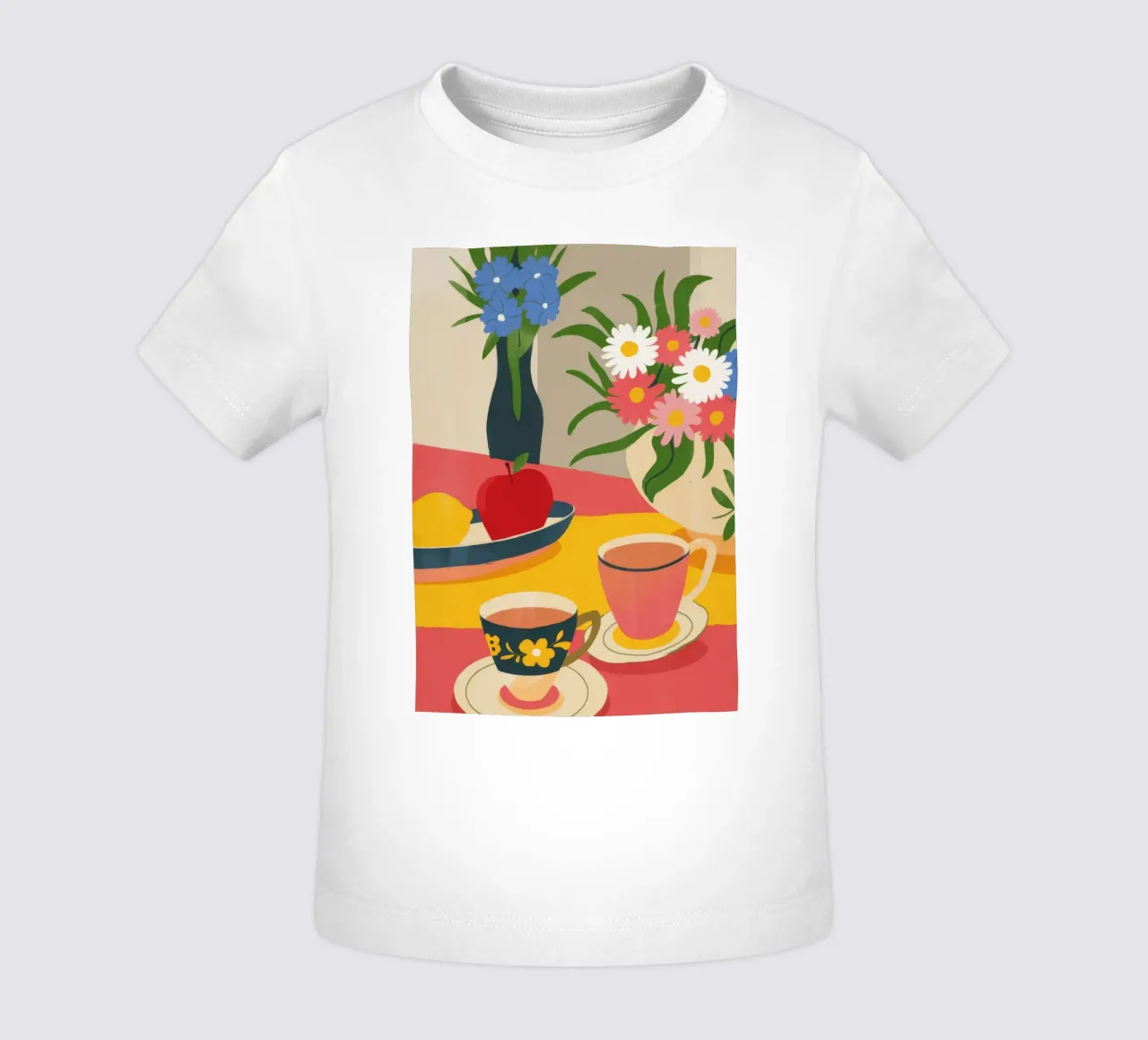 Charming Tea Moment baby t-shirt by Kamera Obskura