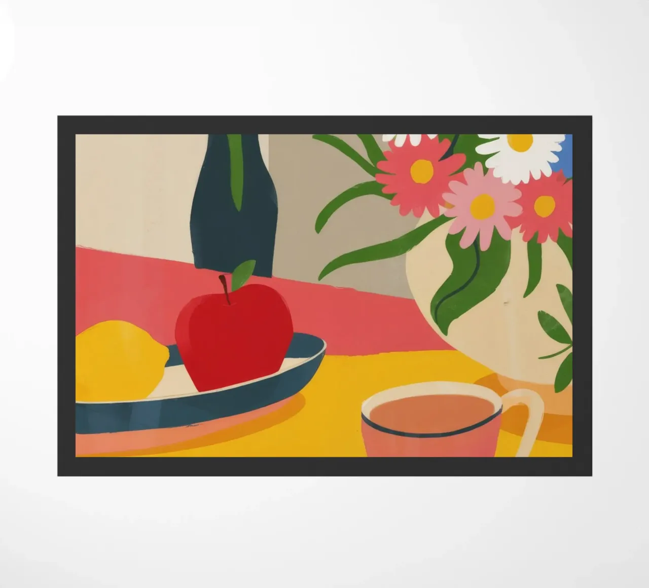 Charming Tea Moment doormat by Kamera Obskura