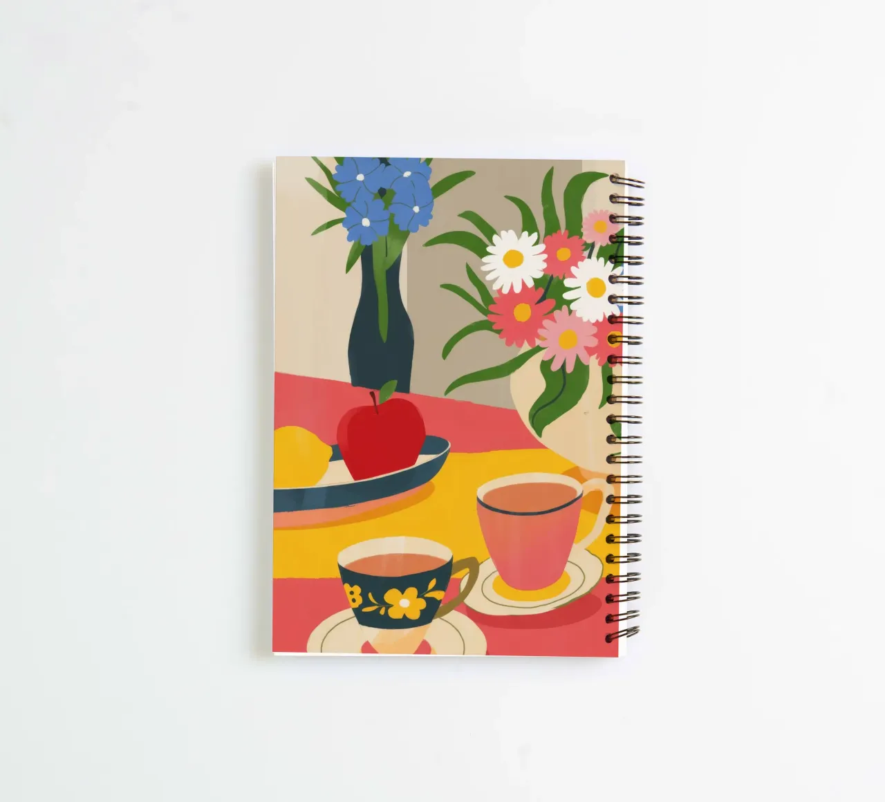 Charming Tea Moment spiral notebook by Kamera Obskura