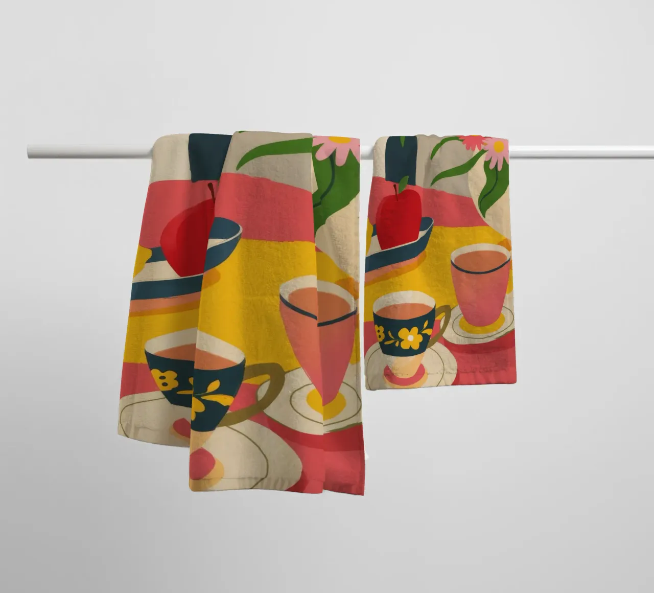 Moment de charme autour d'un thé serviette de bain de Kamera Obskura