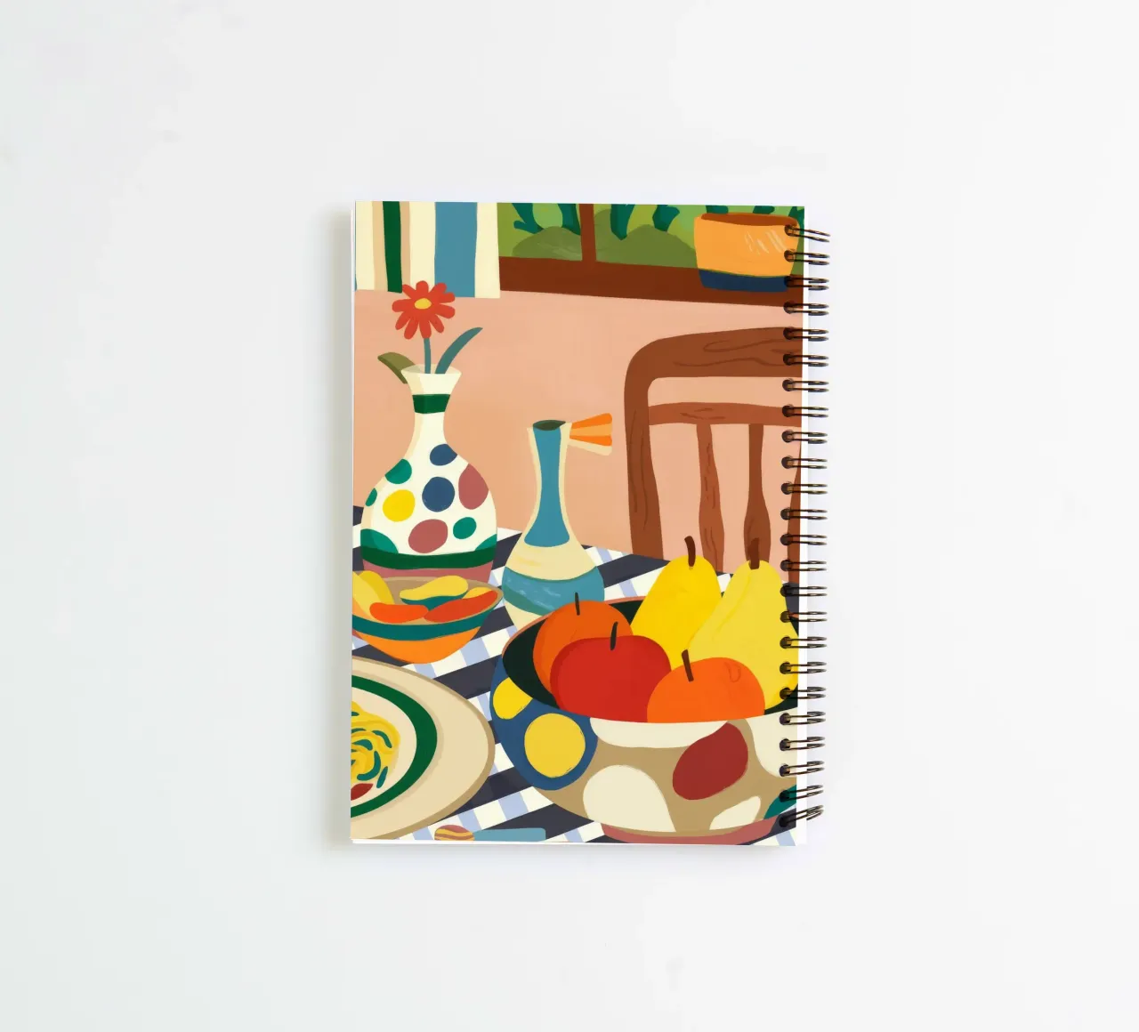 Mediterranean Table Setting spiral notebook by Kamera Obskura