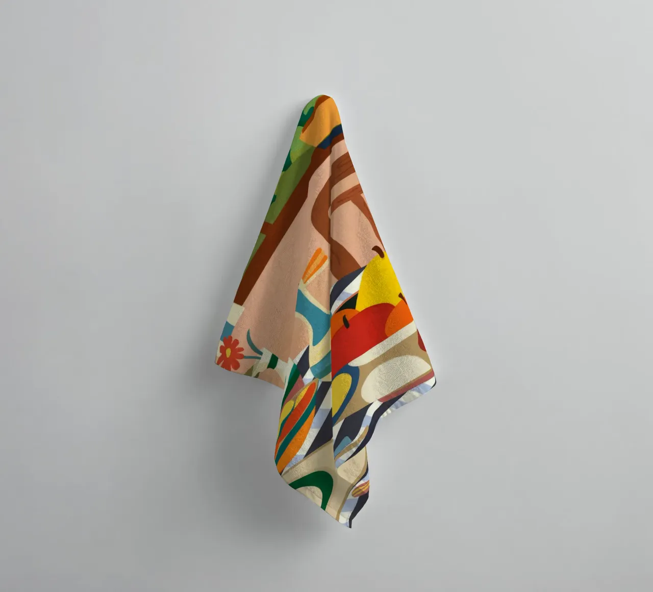 Mediterranean Table Setting towel by Kamera Obskura