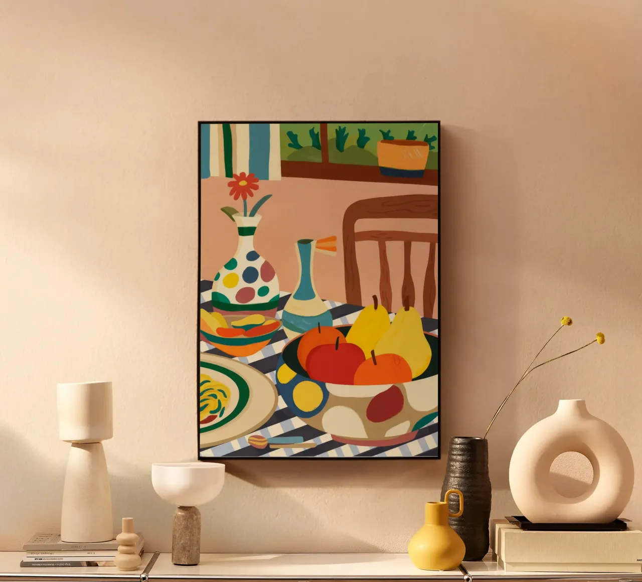 Allestimento della tavola mediterranea plexiglass da Kamera Obskura