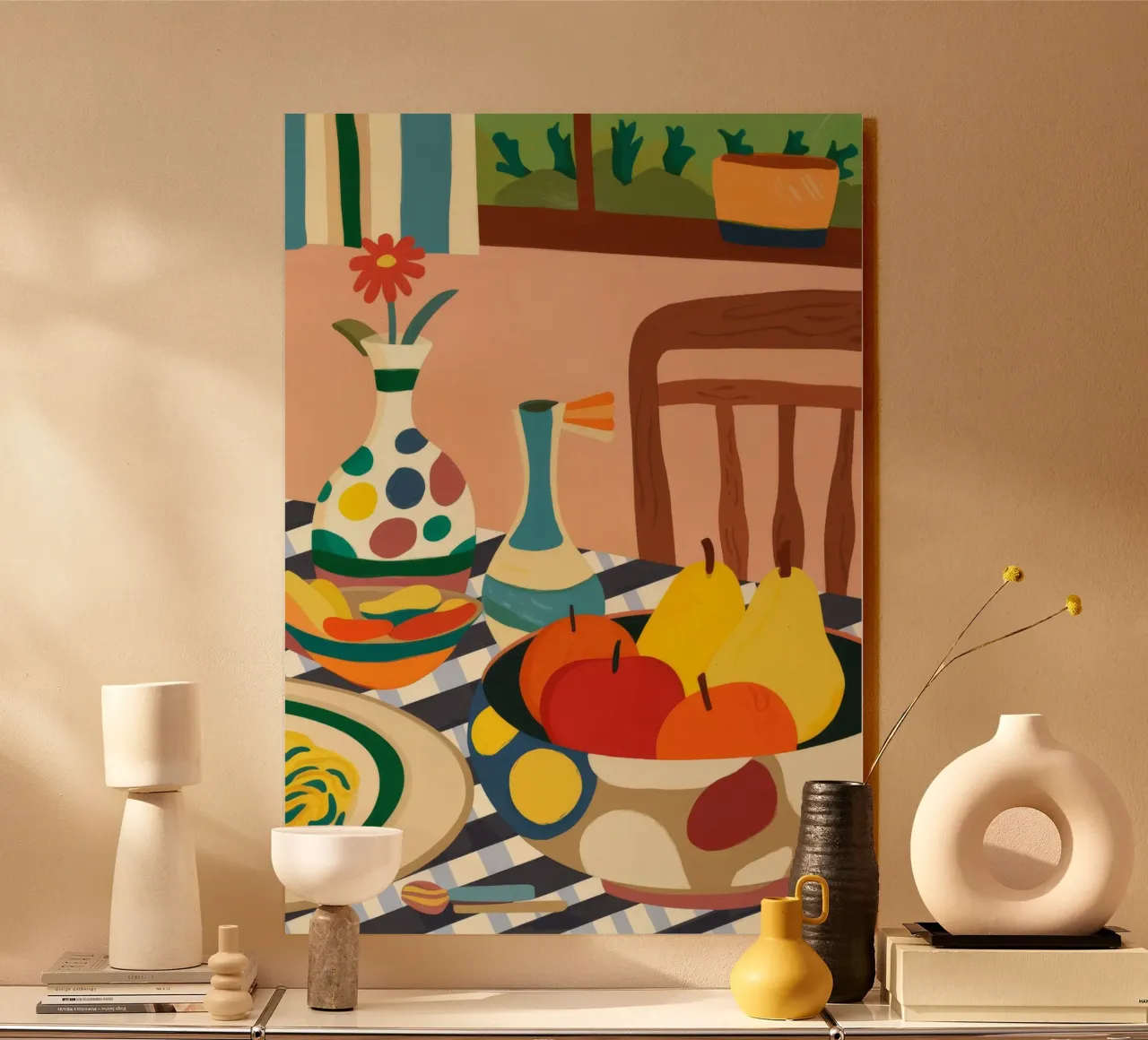 Allestimento della tavola mediterranea plexiglass da Kamera Obskura