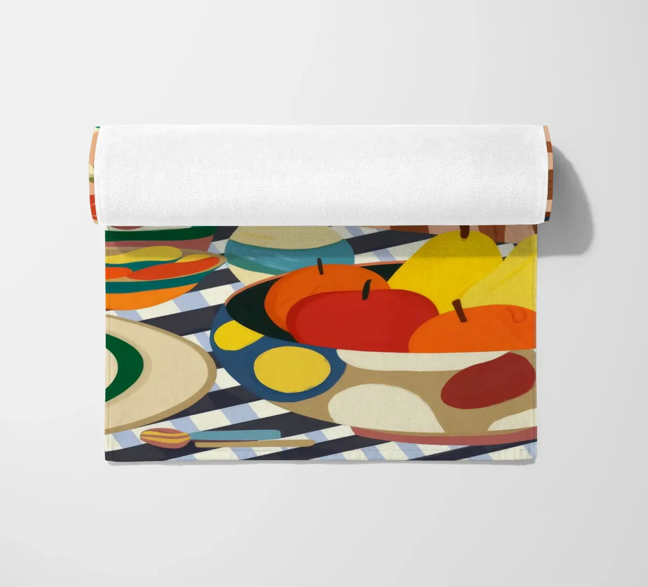 Allestimento della tavola mediterranea telo mare da Kamera Obskura