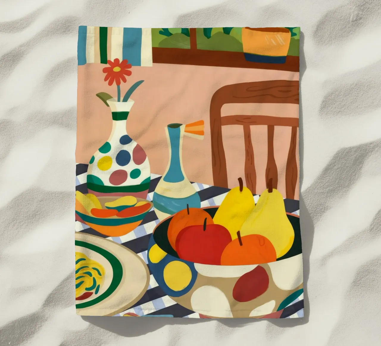 Allestimento della tavola mediterranea telo mare da Kamera Obskura