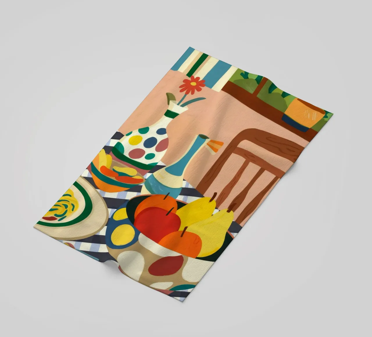 Allestimento della tavola mediterranea telo mare da Kamera Obskura