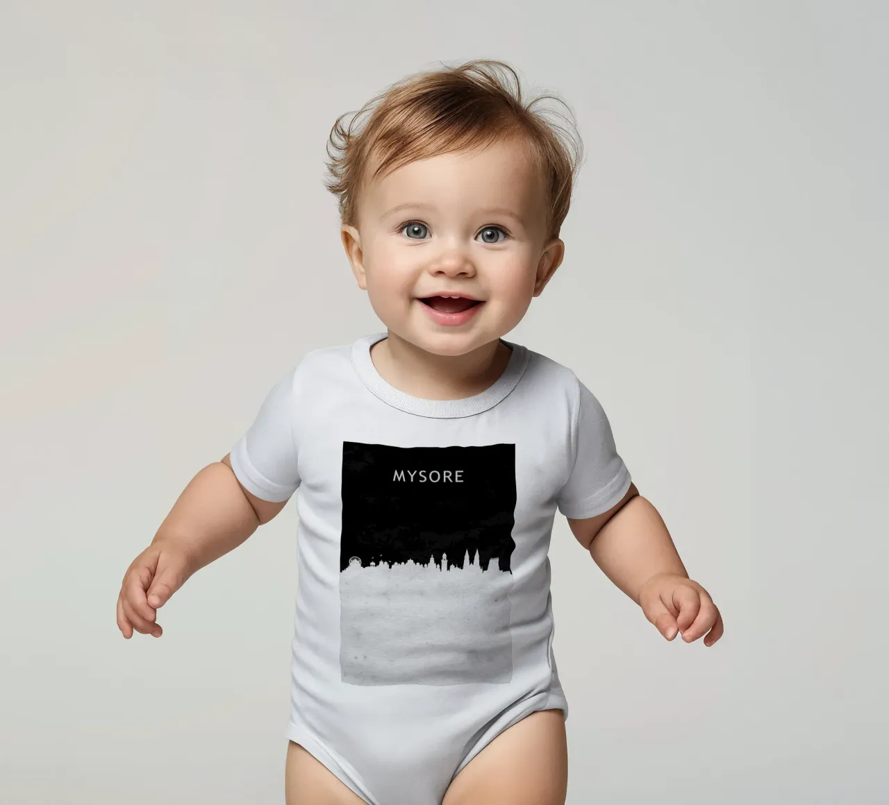 Mysore India body neonato maniche corte da Travelstudio