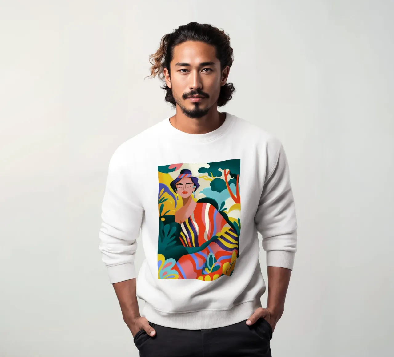 Tropical Serenity Muse sweatshirt by Kamera Obskura