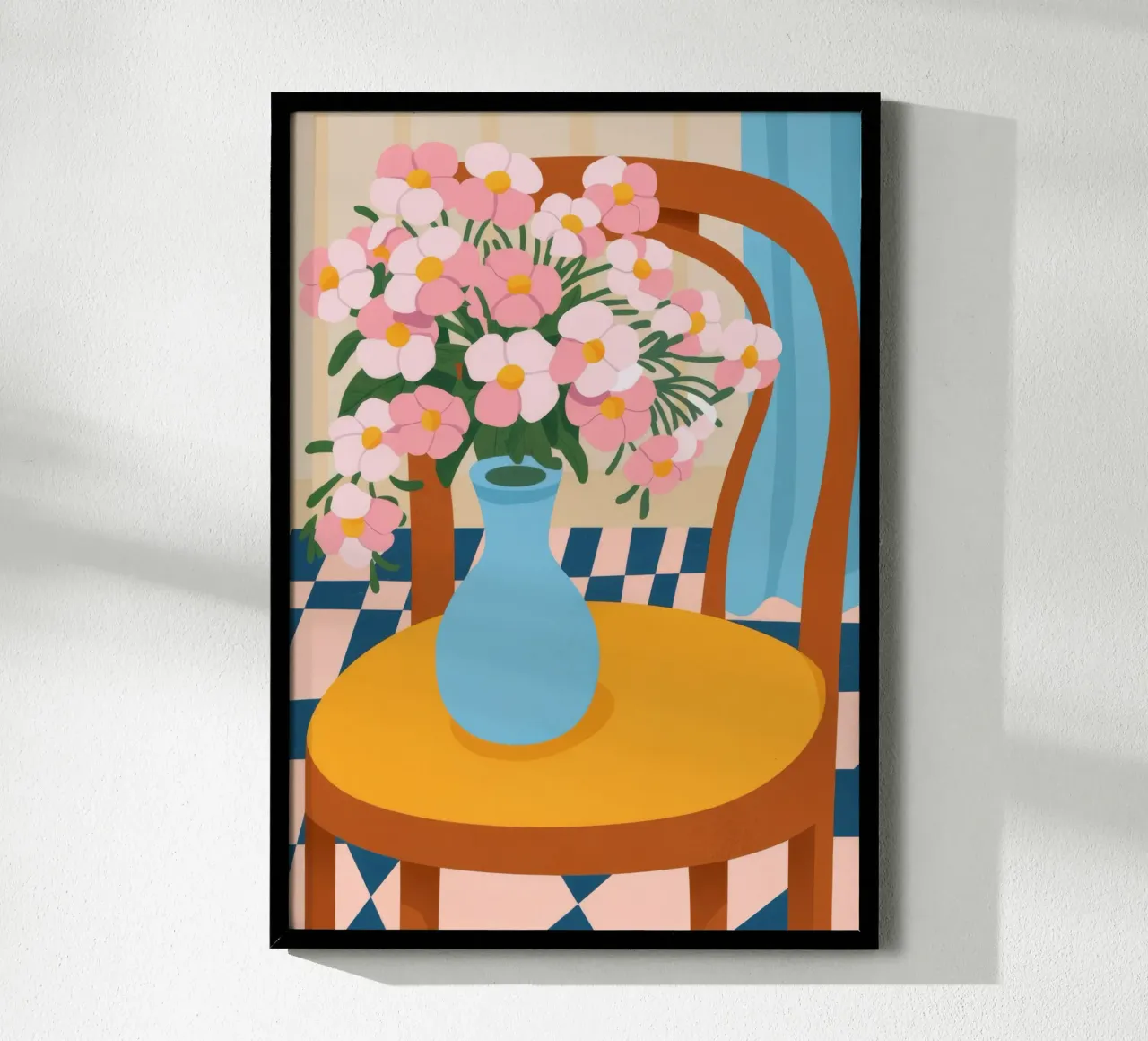 Blaue Vase Charme Hahnemühle von Kamera Obskura