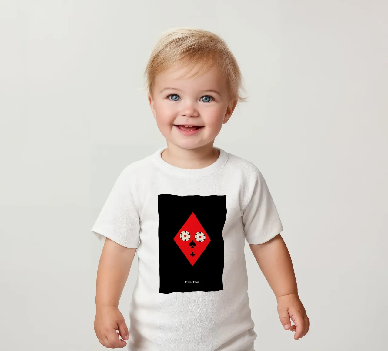 Poker Face camiseta de bebé de Viktor Hertz