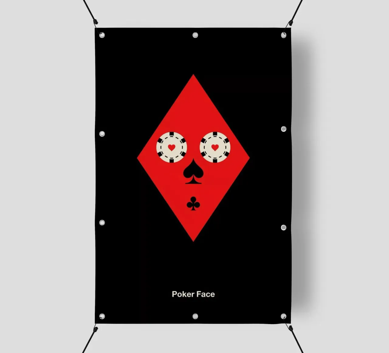 Poker Face telo in pvc da Viktor Hertz
