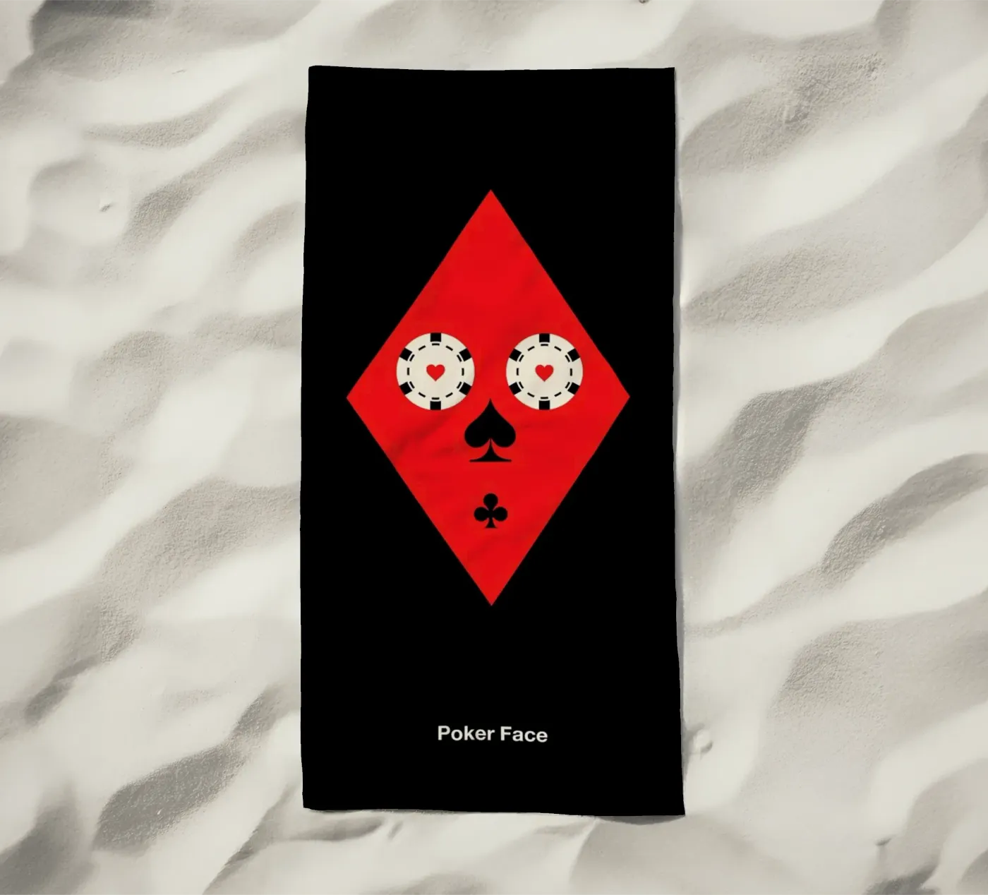Poker Face telo mare da Viktor Hertz