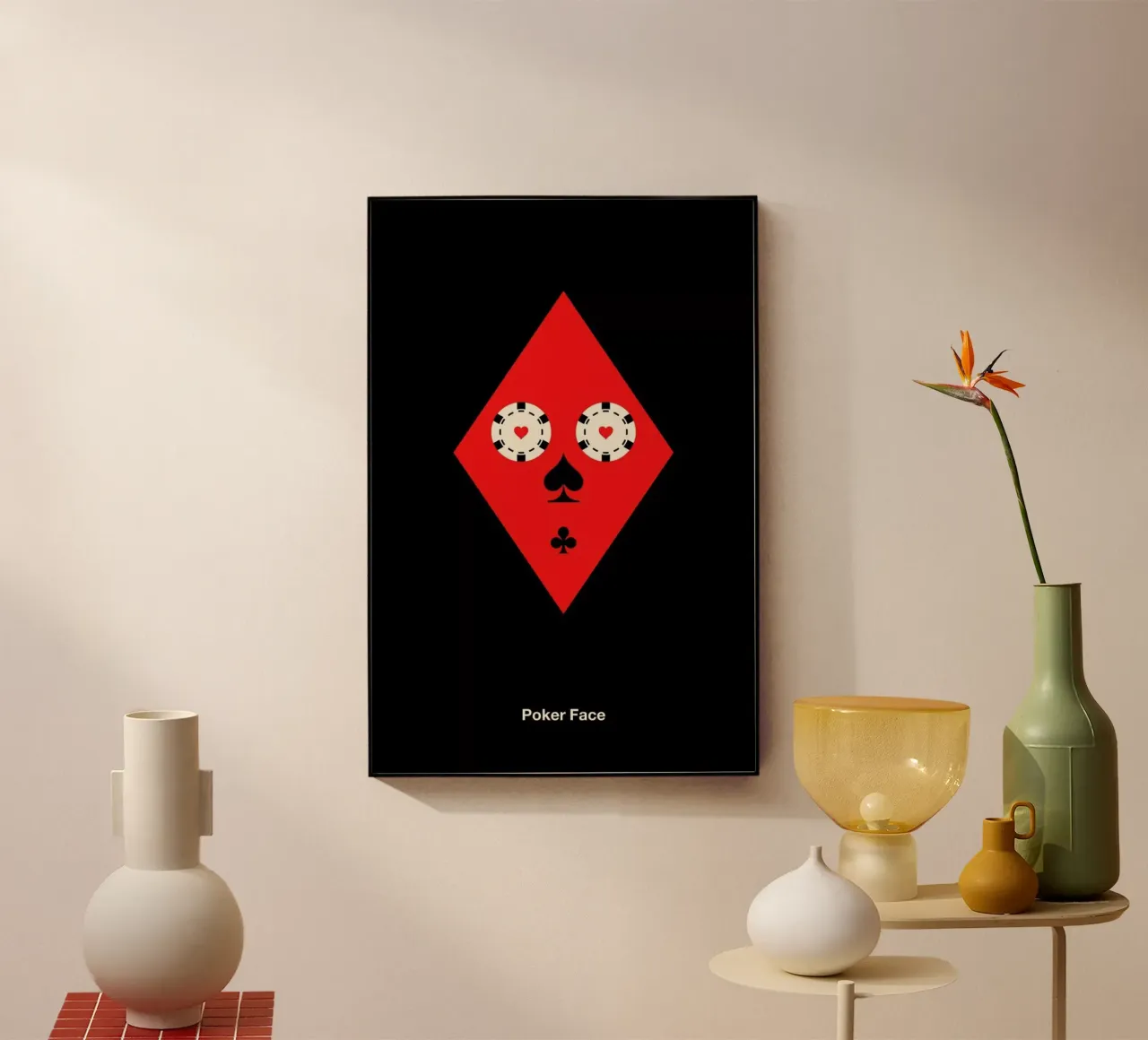 Poker Face plexiglass da Viktor Hertz