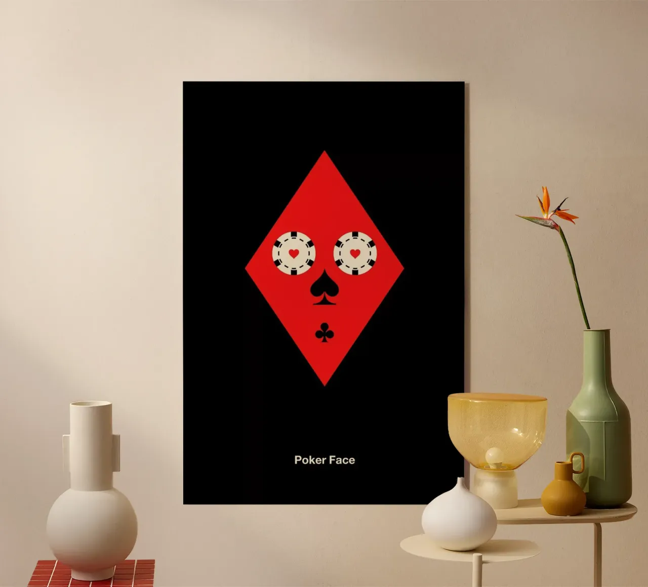 Poker Face plexiglass da Viktor Hertz