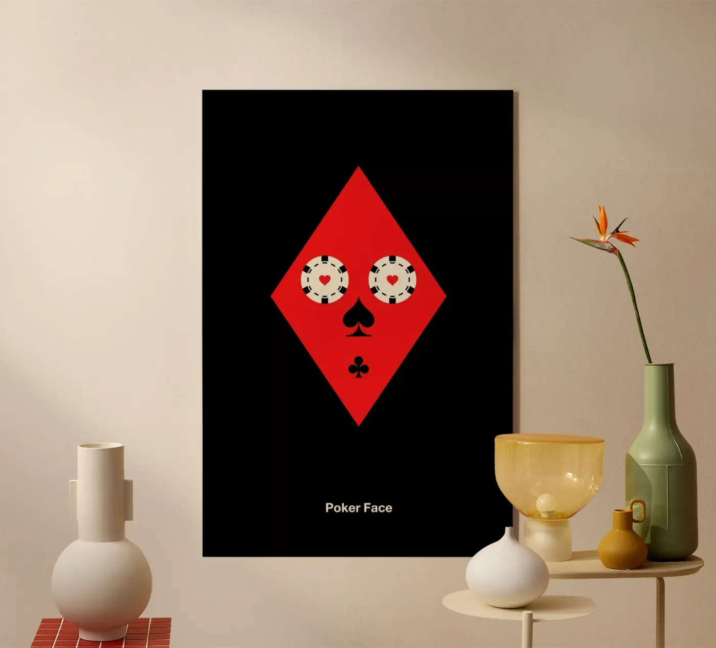 Poker Face plexiglass da Viktor Hertz