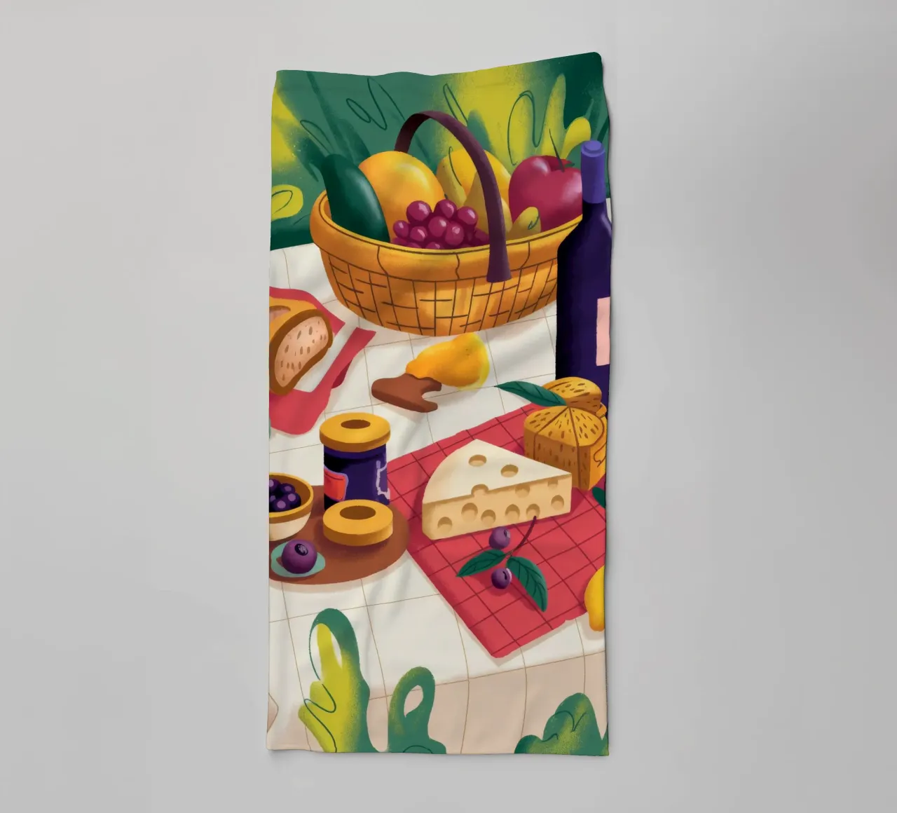 Picknick Delight Spread badhanddoek van Kamera Obskura