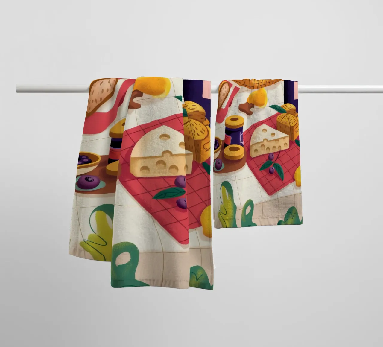 Picknick Delight Spread badhanddoek van Kamera Obskura